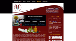 Desktop Screenshot of homeocure.in