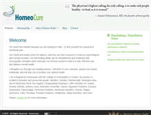 Tablet Screenshot of homeocure.ca